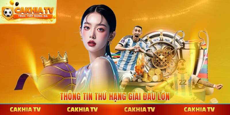 Thông tin thứ hạng giải đấu lớn
