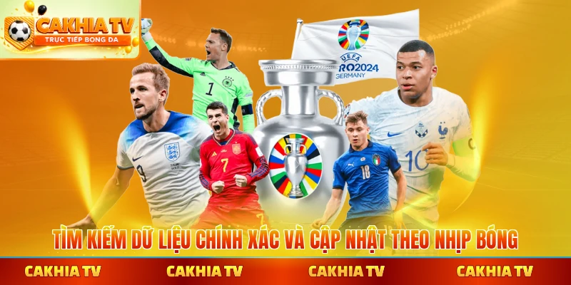 Tìm kiếm dữ liệu chính xác và cập nhật theo nhịp bóng